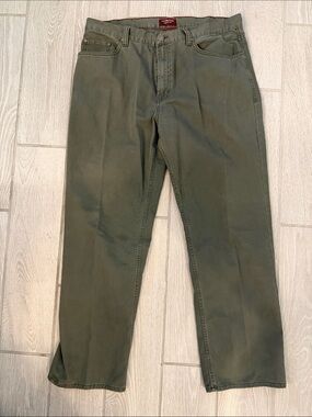 Covington Olive Work Chinos - Straight Leg